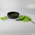 Outdoor Camping Hiking Cookware Tableware Cookware Lightweight Folding Picnic Cooking Hiking Picnic BBQ Tableware Equipment - Image 4