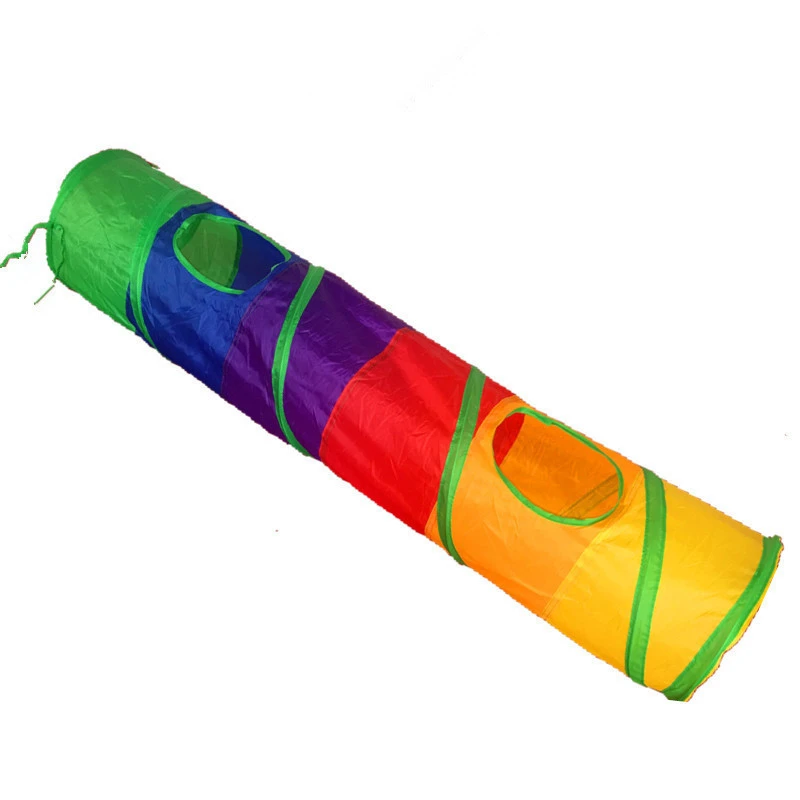 1613785335751.jpg Rainbow Cat Tunnel Color Cat Climbing Frame Cat Litter - Image 1
