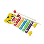 Wooden Toys Rattles Educational Toy Rainbow Blocks Montessori Baby Colorful Kids Music - Image 8