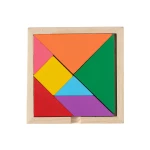 Wooden Toys Rattles Educational Toy Rainbow Blocks Montessori Baby Colorful Kids Music - Image 5