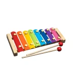 Wooden Toys Rattles Educational Toy Rainbow Blocks Montessori Baby Colorful Kids Music - Image 7