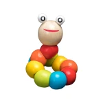 Wooden Toys Rattles Educational Toy Rainbow Blocks Montessori Baby Colorful Kids Music - Image 2