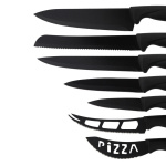 Stainless Steel Knife Set Kitchen Household Slicing Knife Chef's Knife Bread Knife Cheese Knife Scissors Pizza Knife Steak Knife - Image 3