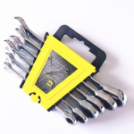 Dingyu Manufacturer Sells CR-V Dual-purpose Ratchet Quick Wrench 8-17mm 6PCS Set - Image 2