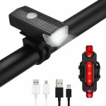 USB Rechargeable LED Bicycle Headlight Bike Head Light Cycling Rear Front Lamp Bike Light Rainproof USB Rechargeable LED bicycle Light - Image 2