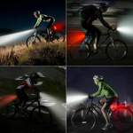 USB Rechargeable LED Bicycle Headlight Bike Head Light Cycling Rear Front Lamp Bike Light Rainproof USB Rechargeable LED bicycle Light - Image 5