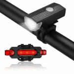 USB Rechargeable LED Bicycle Headlight Bike Head Light Cycling Rear Front Lamp Bike Light Rainproof USB Rechargeable LED bicycle Light - Image 8