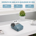 Thermal Receipt Printer Compact HighSpeed Wireless POS Printer For Small Business Rechargeable Battery For Supermarkets And Restaurants With 203dpi Resolution - Image 2