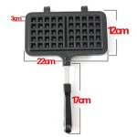 Home Fashion Black Waffle Plaid Cake Mold - Image 2