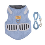 New Style Soft Suede Cat Harness Traction Rope - Image 2