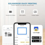 Thermal Receipt Printer Compact HighSpeed Wireless POS Printer For Small Business Rechargeable Battery For Supermarkets And Restaurants With 203dpi Resolution - Image 5