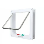 XL Pet Door 4 Way Locking Small Medium Large Dog Cat Flap Magnetic White Frame