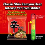 Nongshim Shin Ramyun Noodles, Spicy Korean Signature Instant Ramyun, Rich Beef Flavored Broth, Microwaveable, Korean Instant Noodles, 4.23 oz (Pack of 20), Packaging May Vary. - Image 9