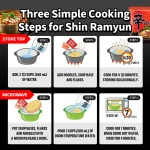 Nongshim Shin Ramyun Noodles, Spicy Korean Signature Instant Ramyun, Rich Beef Flavored Broth, Microwaveable, Korean Instant Noodles, 4.23 oz (Pack of 20), Packaging May Vary. - Image 7