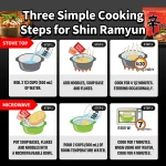 Nongshim Shin Ramyun Noodles, Spicy Korean Signature Instant Ramyun, Rich Beef Flavored Broth, Microwaveable, Korean Instant Noodles, 4.23 oz (Pack of 20), Packaging May Vary. - Image 7