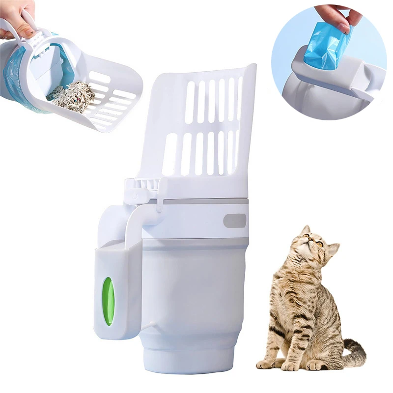 797f55d2-ada2-4a93-b368-fbb9bd64da0e.jpg Upgrade Widen Cat Litter Shovel Scoop With Refill Bags Large Cat Litter Box Self Cleaning Cat Waste Bin System Pet Supplies Pet Products - Image 1