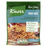 Knorr Rice Sides Taco Rice For a Tasty Rice Side Dish No Artificial Flavors or Preservatives, No Added MSG 5.4 oz