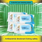 Dog Cat Pet Wet Wipes For Paws And Butt, EarsEyes  Plant-based Pet Wipes, Unscented DogWipes, Cleaning Deodorizing, Paw Wipes ForDogs Cats Pets - Image 6