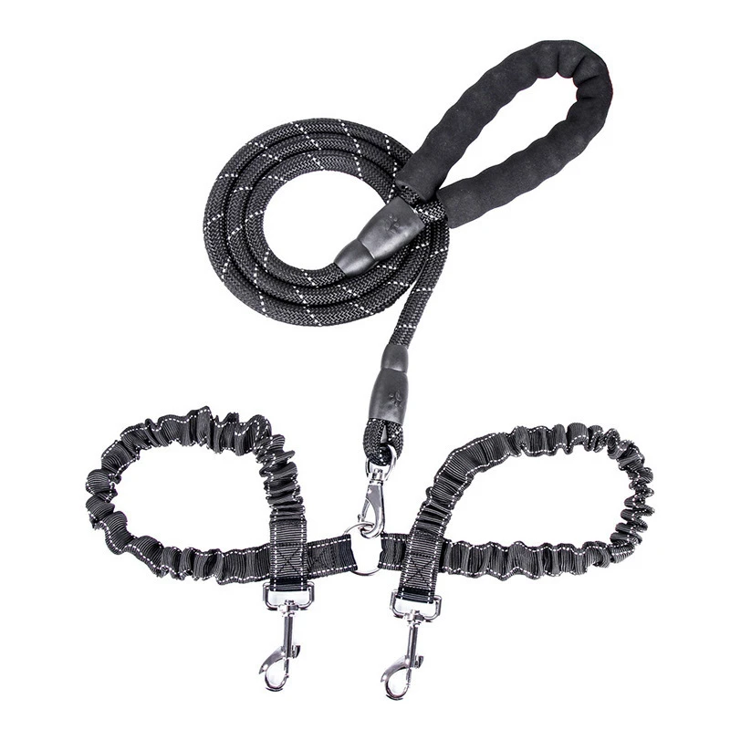 9ab5359d-f8e4-4fd5-adca-301c2c3ad9ab.jpg Dogs With One Tow Two Leashes Pets Double Heads - Image 1