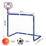 Folding Mini Football Soccer Ball Goal Post Net - Image 7