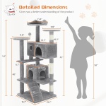 54 -Cat Tree Tower - Multi-level With Sisal Grab Post, Indoor Apartment With Ladder, Plush Toys, Rest And Play - Image 10